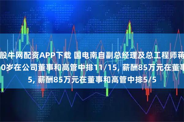 股牛网配资APP下载 国电南自副总经理及总工程师蒋衍君离任, 年龄50岁在公司董事和高管中排11/15, 薪酬85万元在董事和高管中排5/5