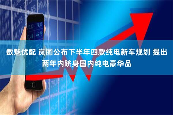 数魅优配 岚图公布下半年四款纯电新车规划 提出两年内跻身国内纯电豪华品
